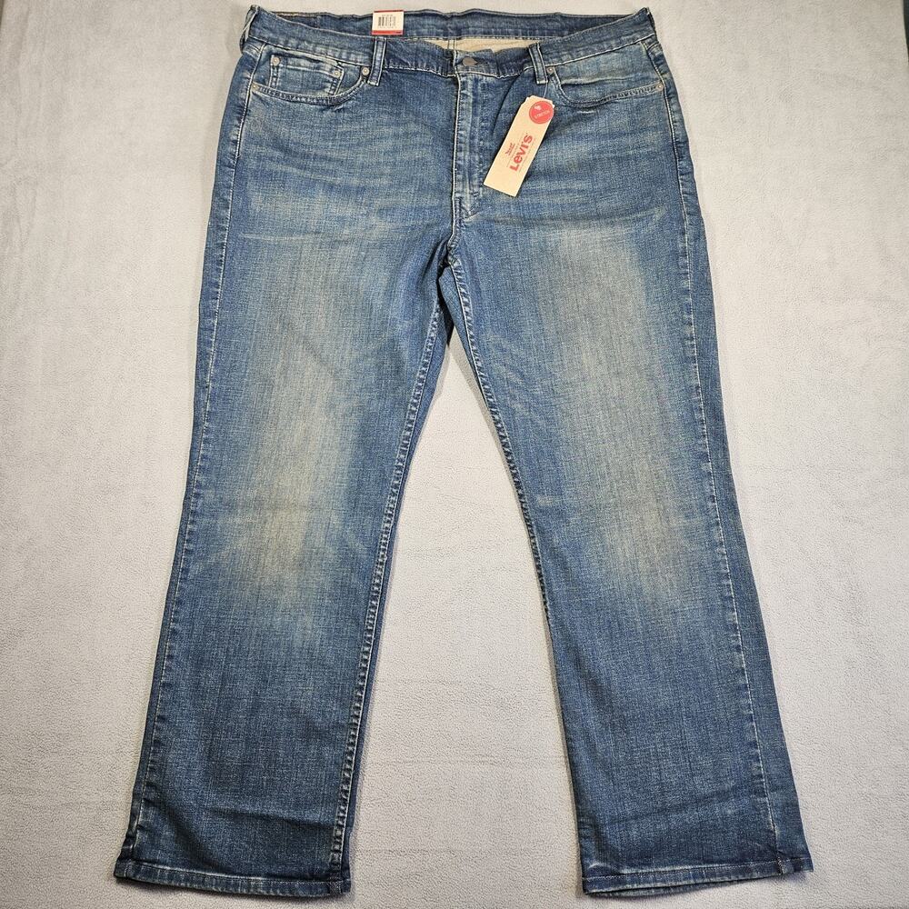 Levis 514 Jeans Mens 42x30* Straight Leg Regular Fit Stretch Whiskering